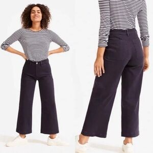 Everlane Women's Wide Leg Pants - Deep Blue